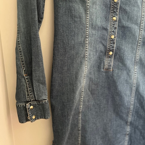 Jacob Conextion Stretch Vintage Denim Dress 7/8 - Picture 4 of 12